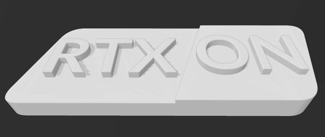 Gamer signs for RTX ON 3D print model_15