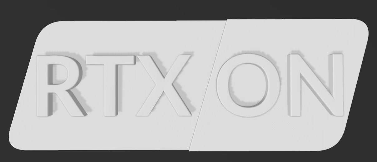 Gamer signs for RTX ON 3D print model_13