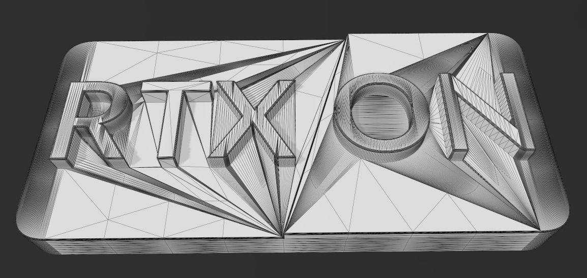 Gamer signs for RTX ON 3D print model_11