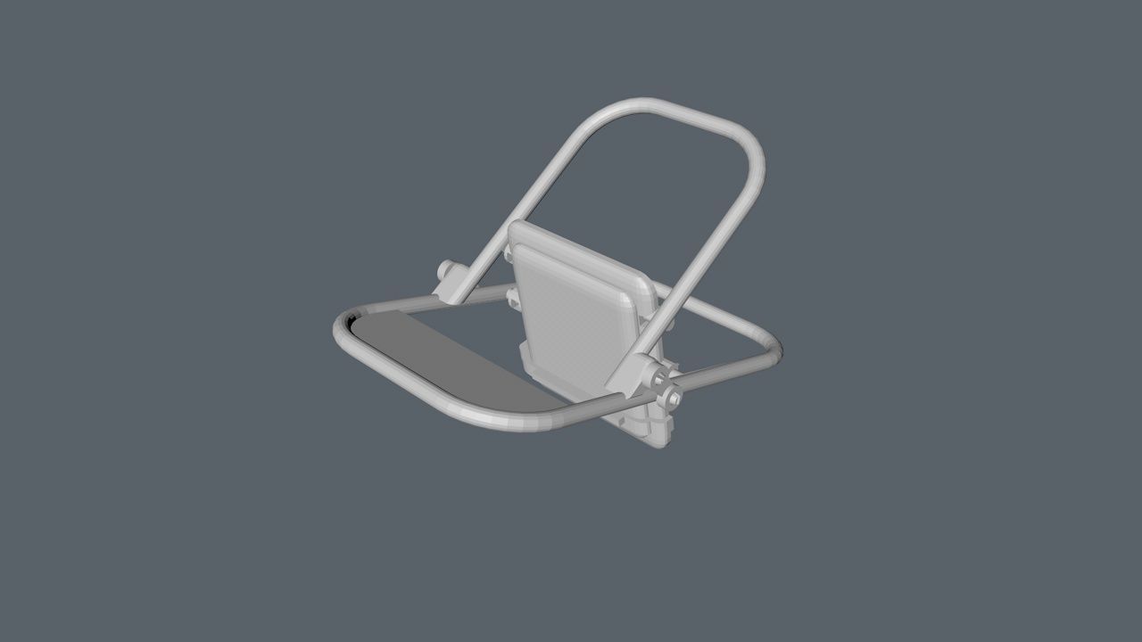 Chair for cellphone 3D model_5