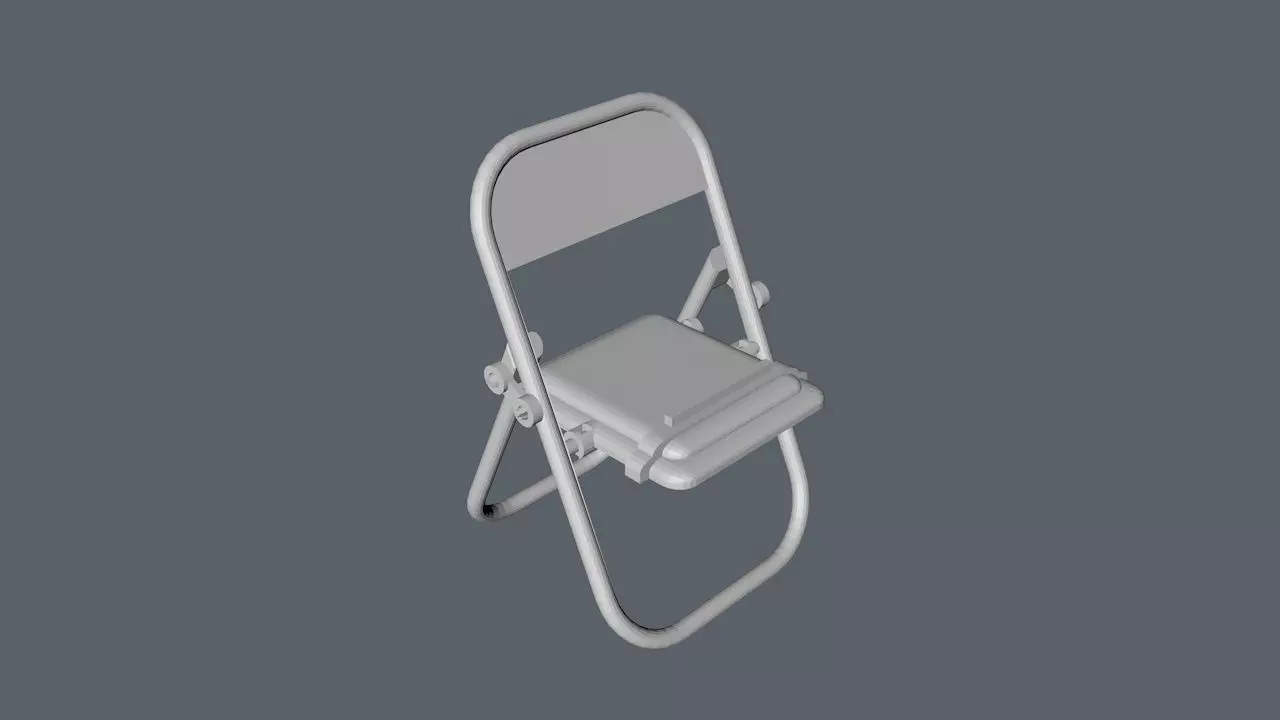 Chair for cellphone 3D model_0