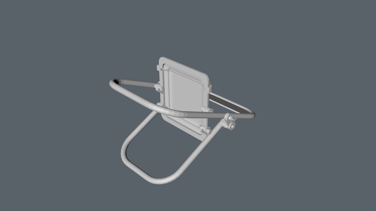 Chair for cellphone 3D model_3