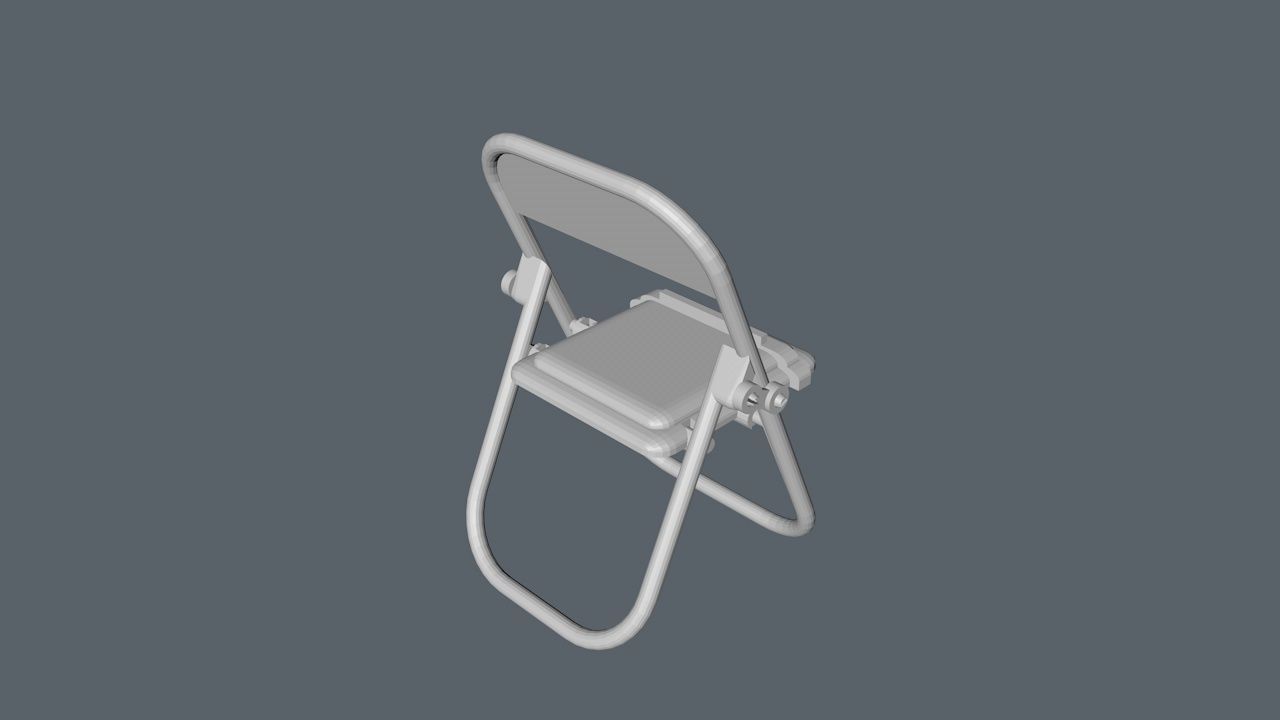Chair for cellphone 3D model_1