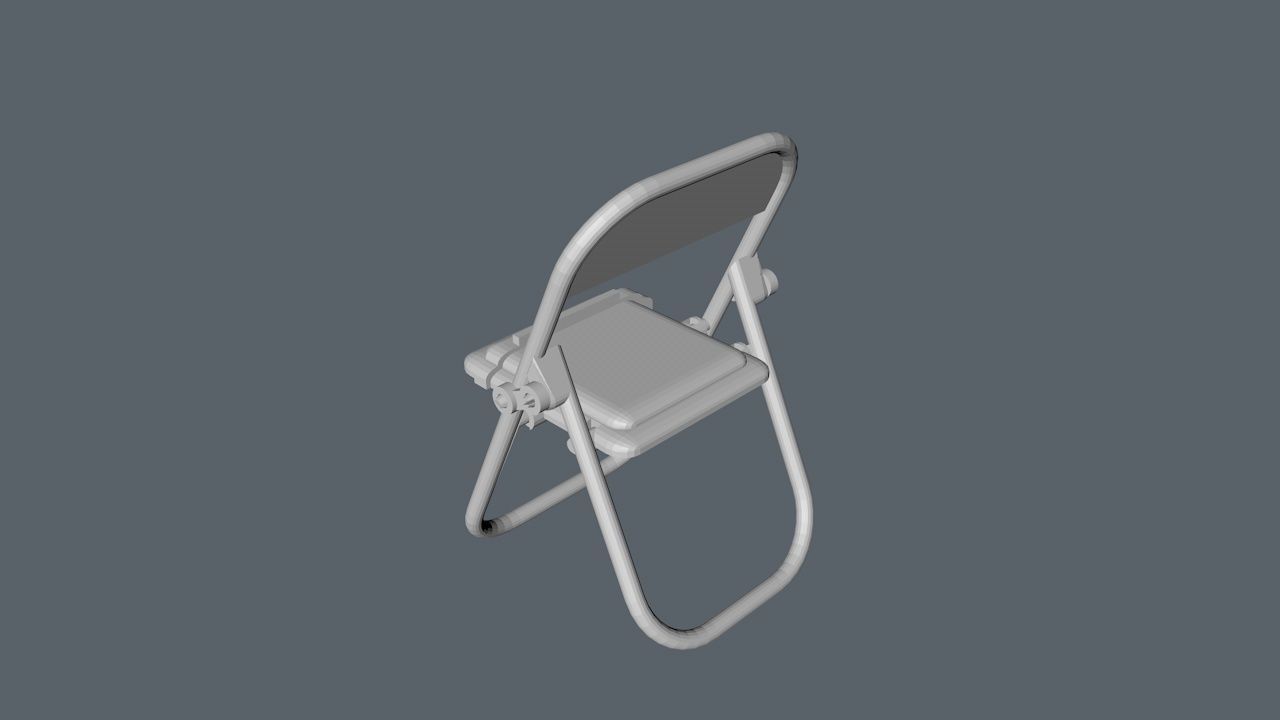 Chair for cellphone 3D model_2