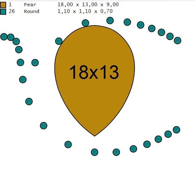 ring with pear stone overlay engagement 656 3D print model_8