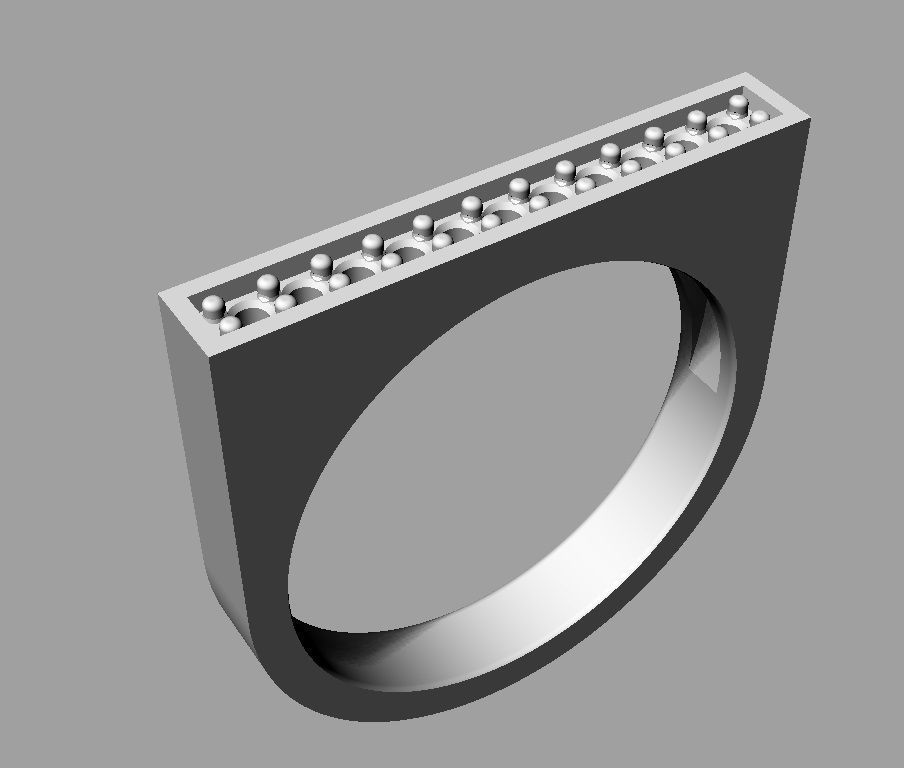 Classic Ring 3D print model_13