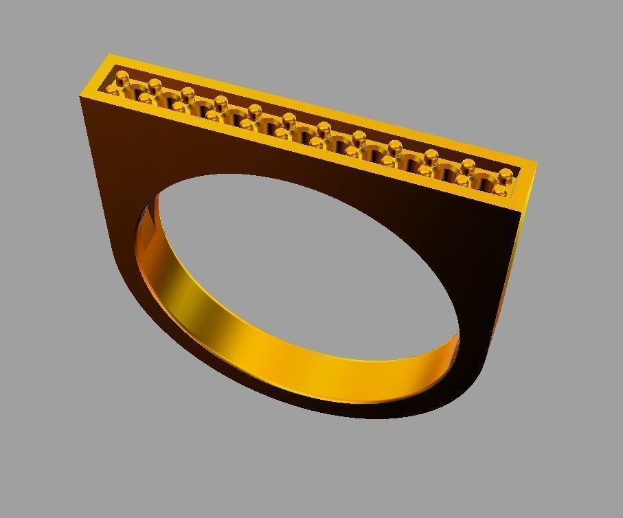 Classic Ring 3D print model_7