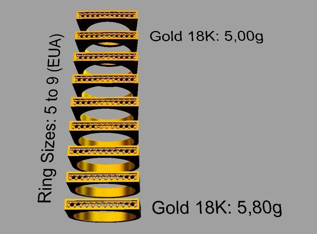 Classic Ring 3D print model_4