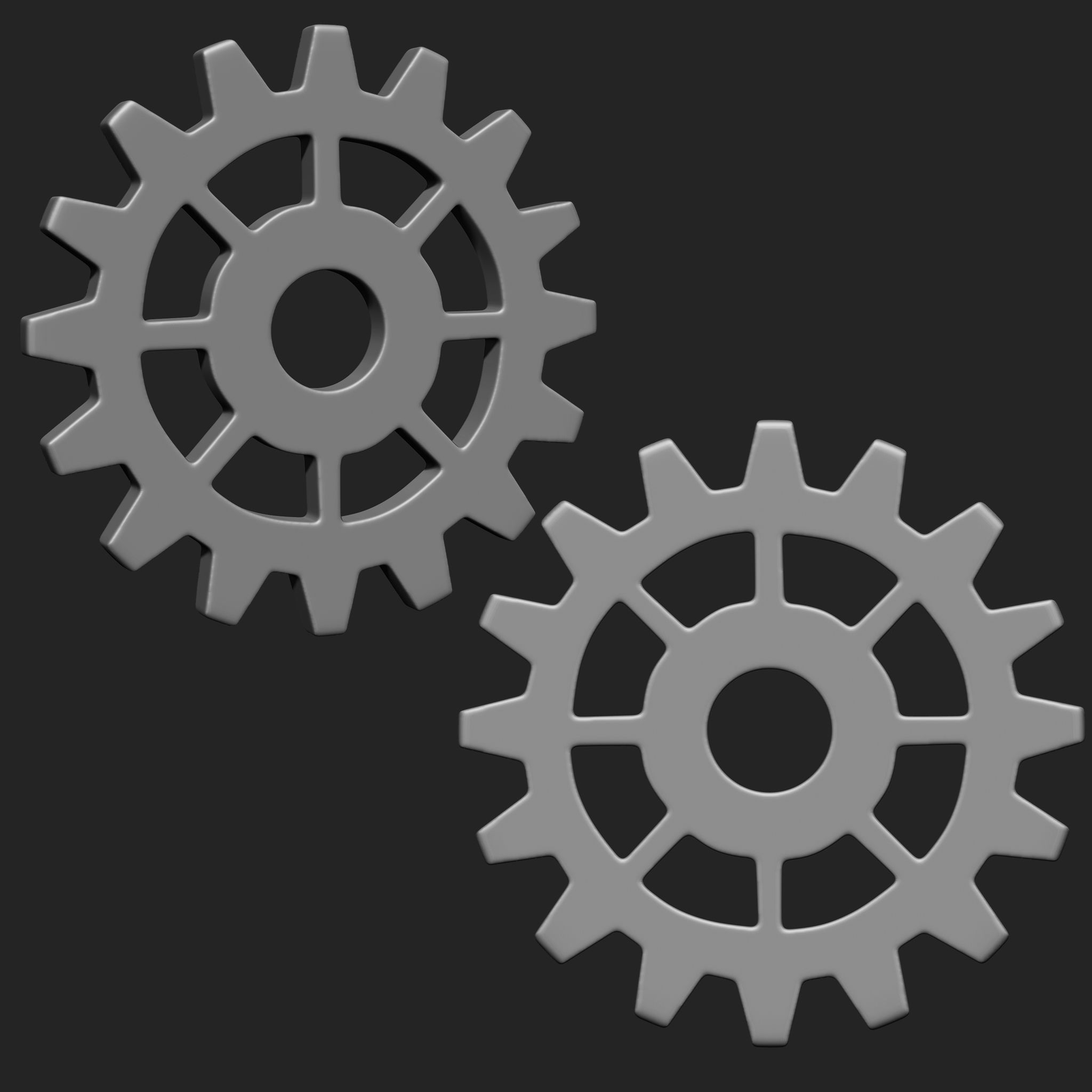 Steampunk Gears IMM Brush Pack 21 in One 3D model_21