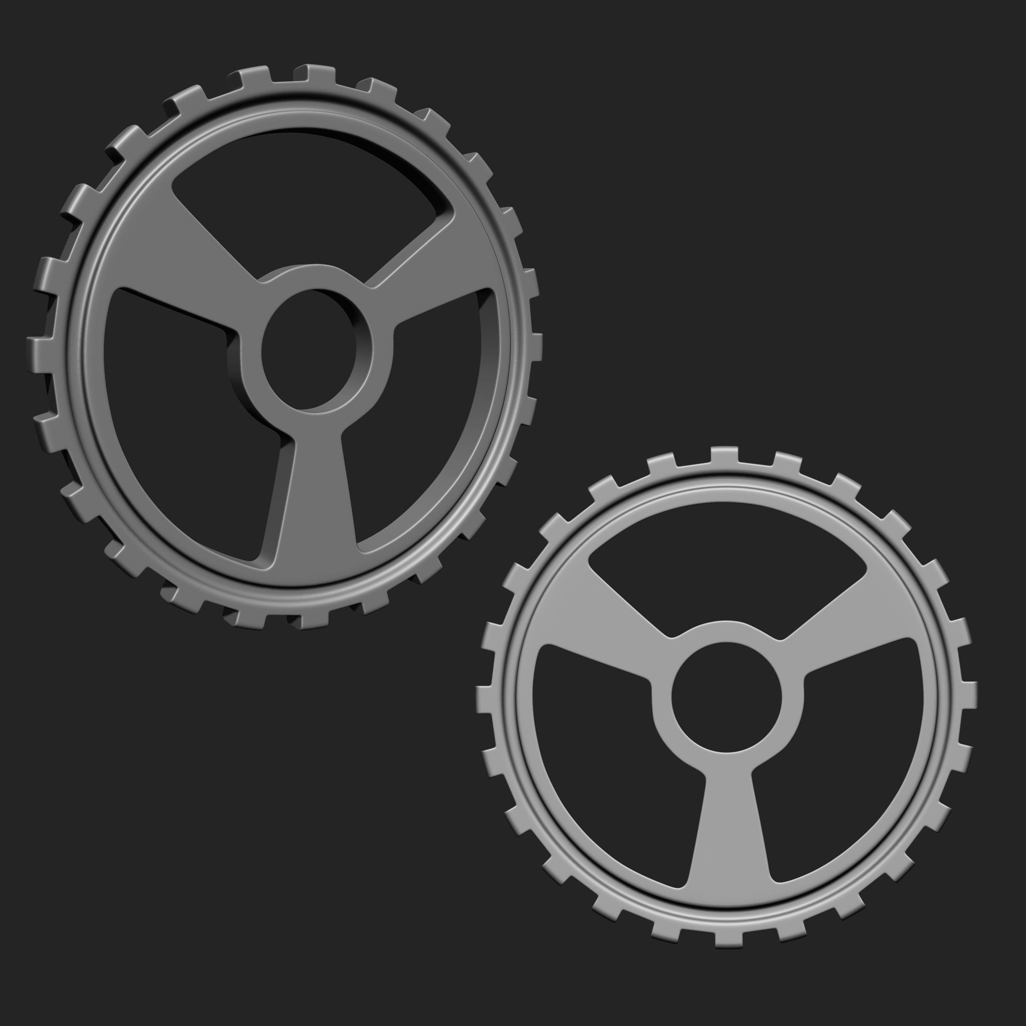 Steampunk Gears IMM Brush Pack 21 in One 3D model_20
