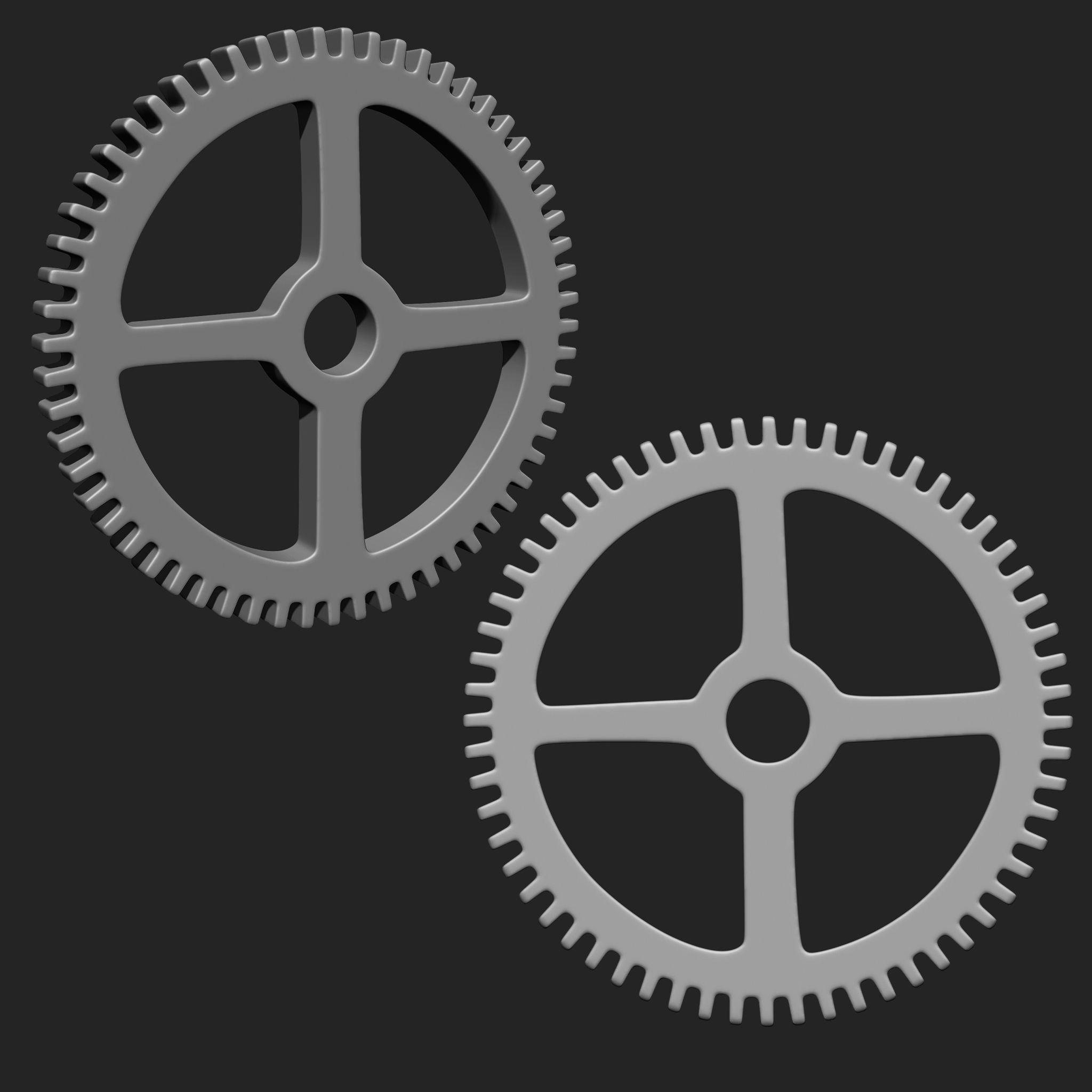 Steampunk Gears IMM Brush Pack 21 in One 3D model_4