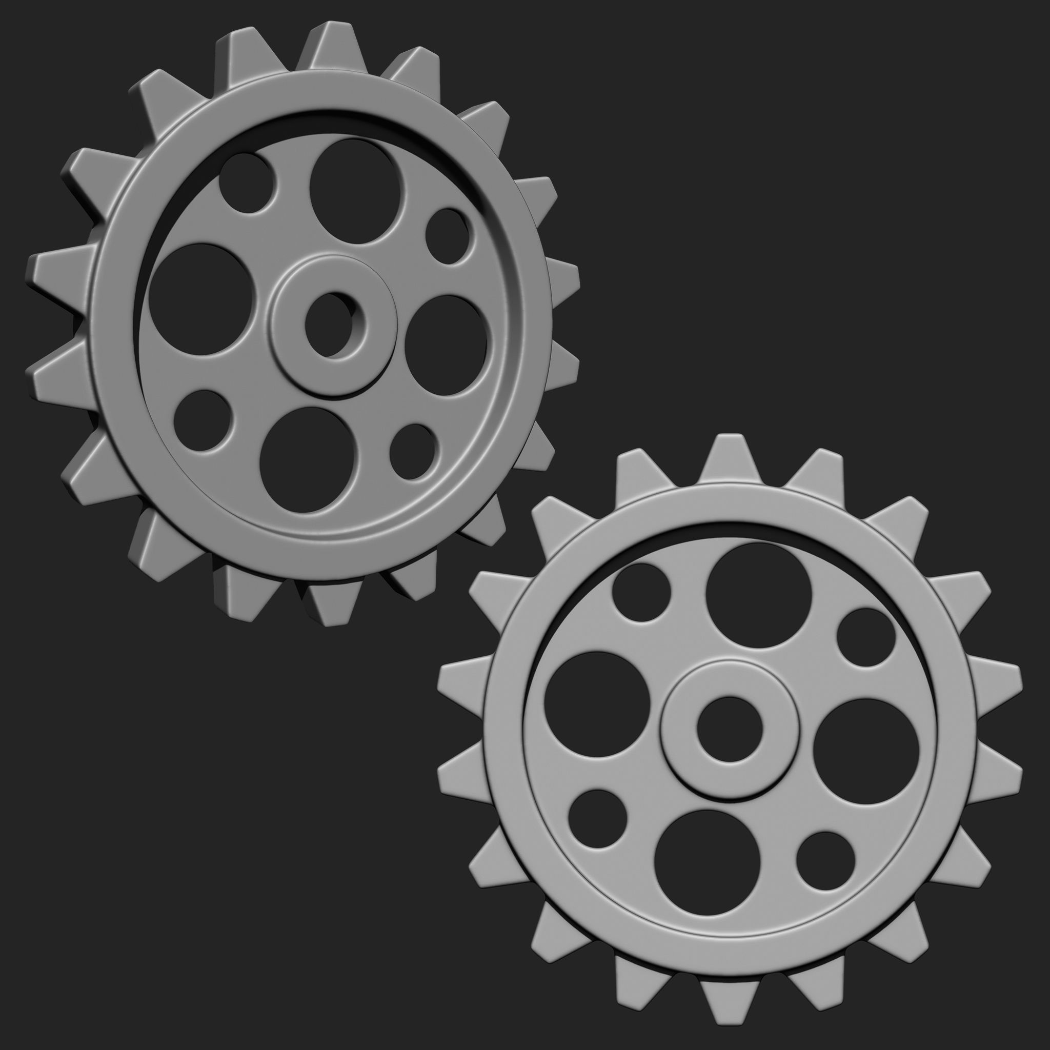 Steampunk Gears IMM Brush Pack 21 in One 3D model_14