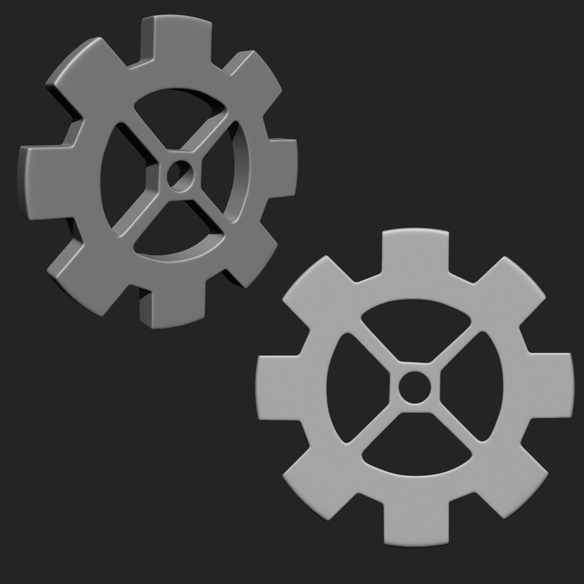 Steampunk Gears IMM Brush Pack 21 in One 3D model_5