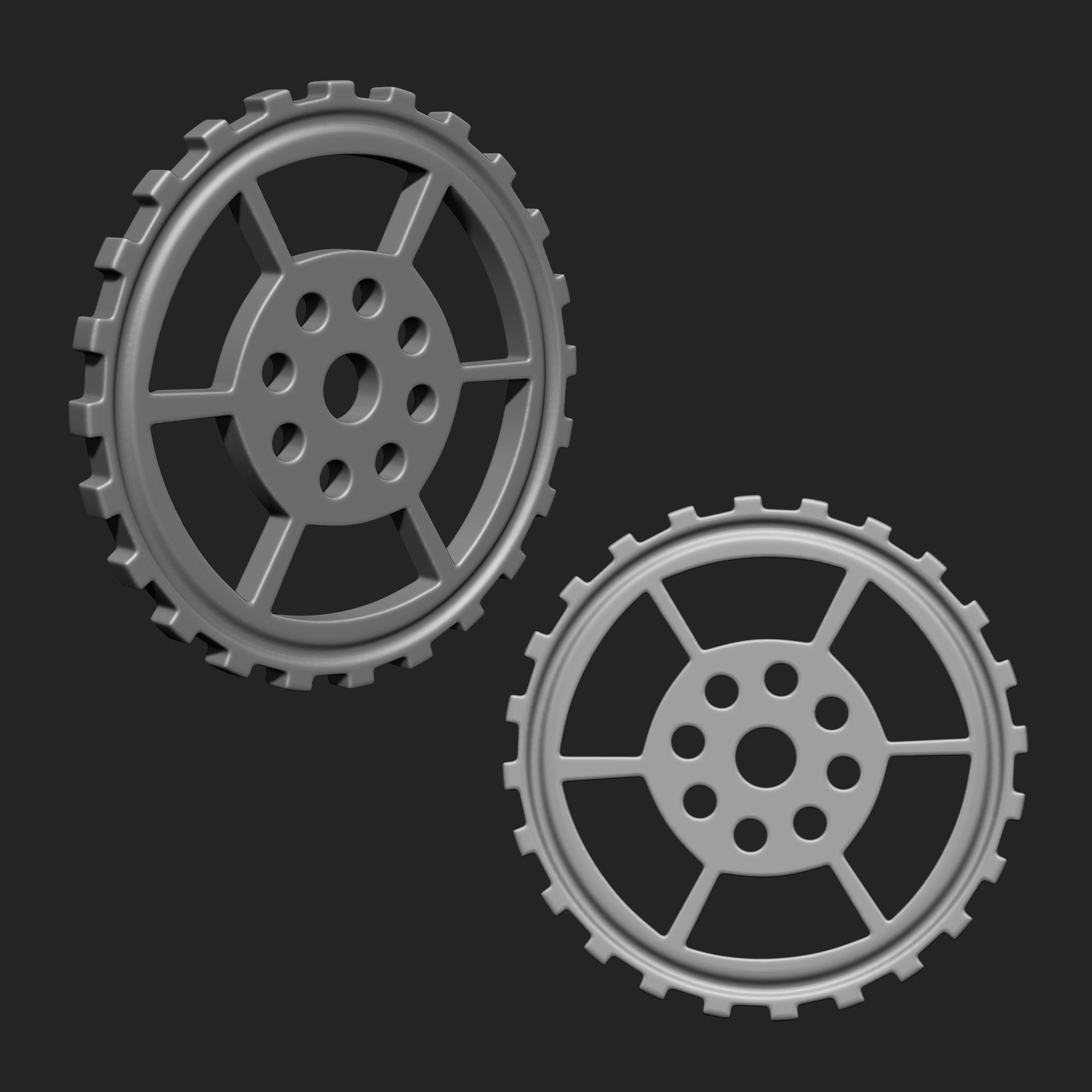 Steampunk Gears IMM Brush Pack 21 in One 3D model_1