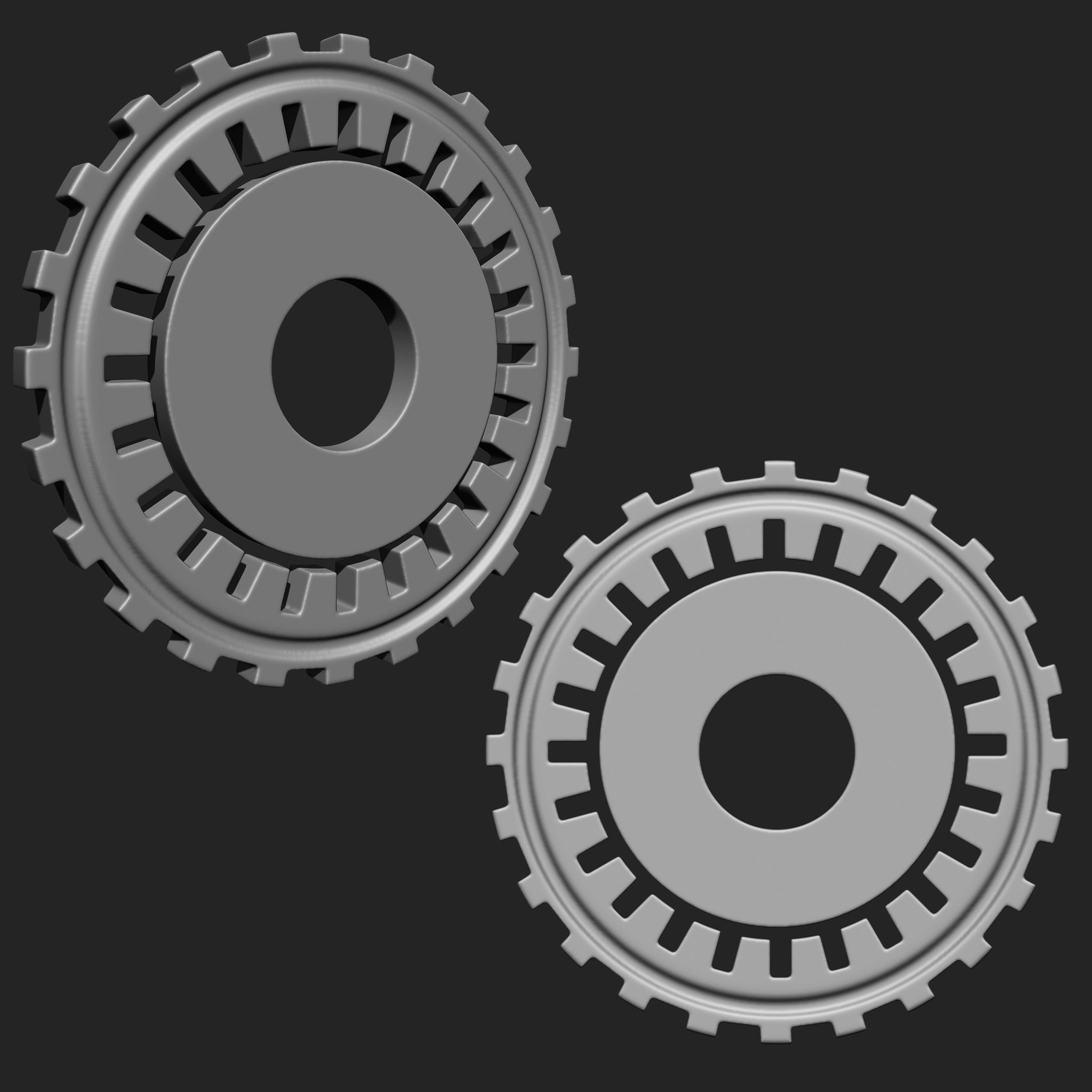 Steampunk Gears IMM Brush Pack 21 in One 3D model_17