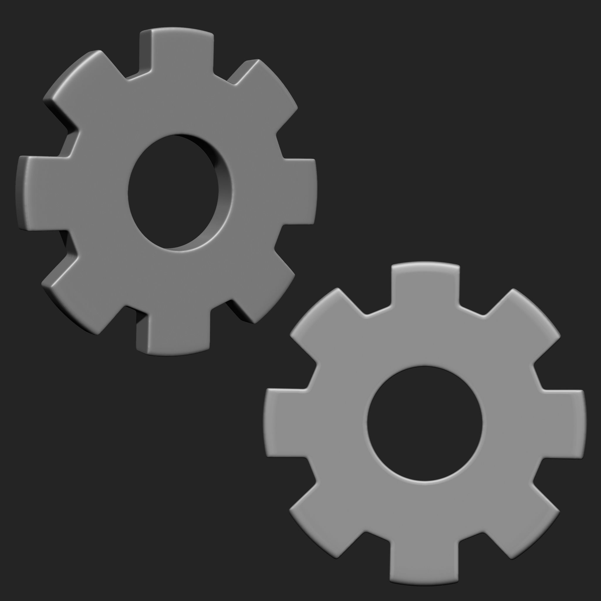 Steampunk Gears IMM Brush Pack 21 in One 3D model_3