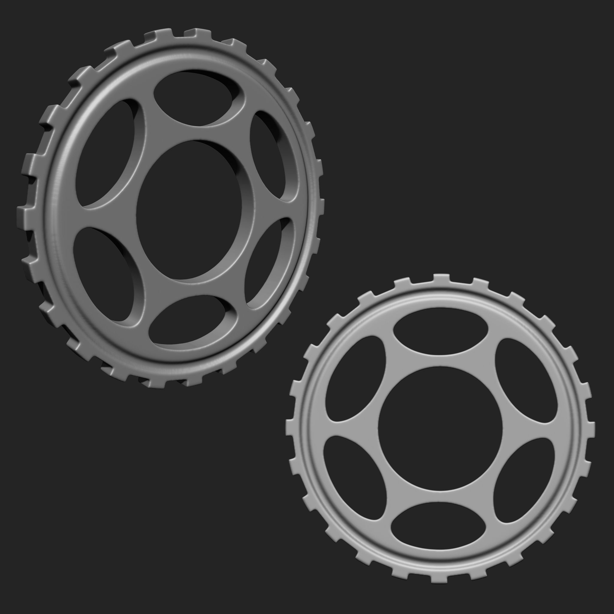 Steampunk Gears IMM Brush Pack 21 in One 3D model_19