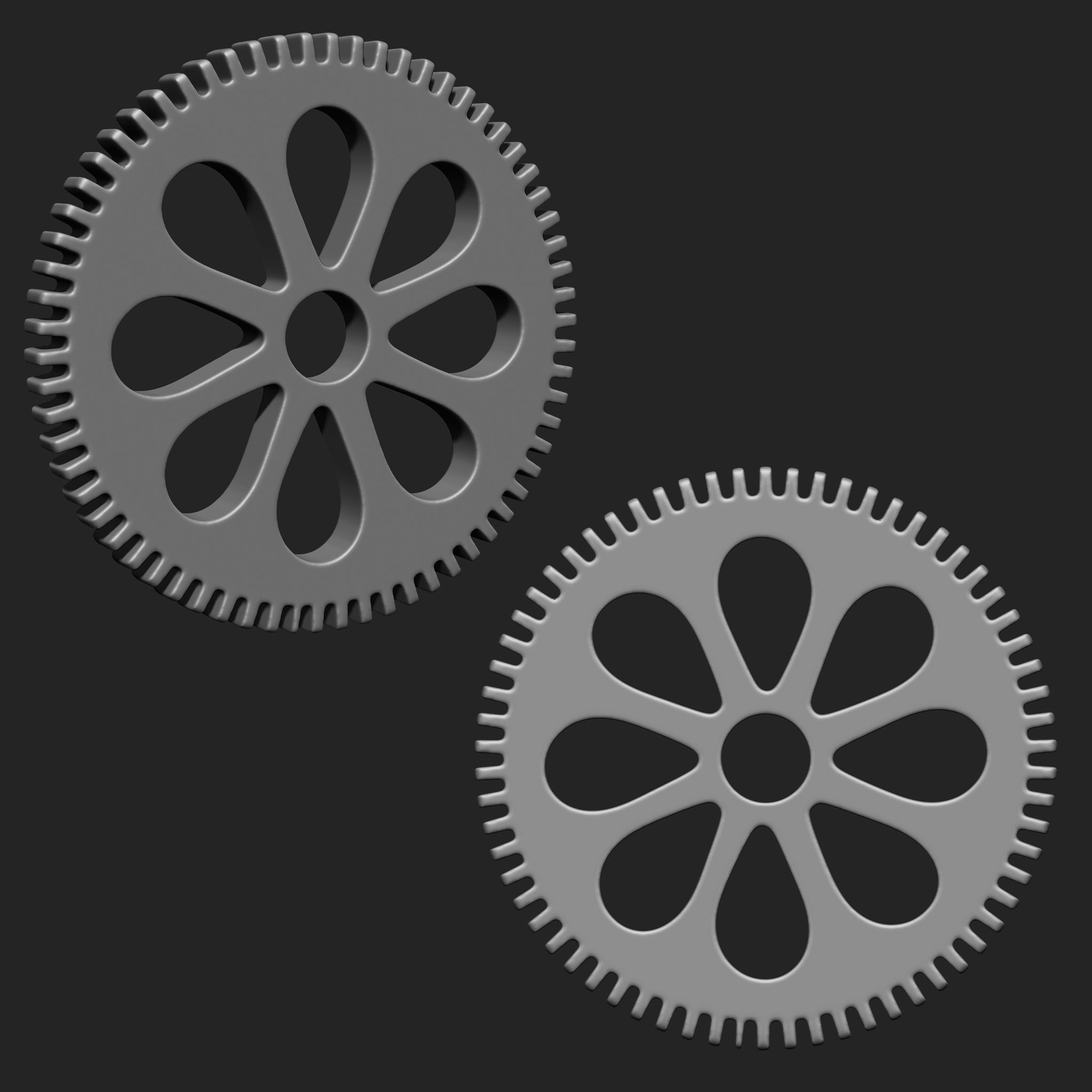 Steampunk Gears IMM Brush Pack 21 in One 3D model_2
