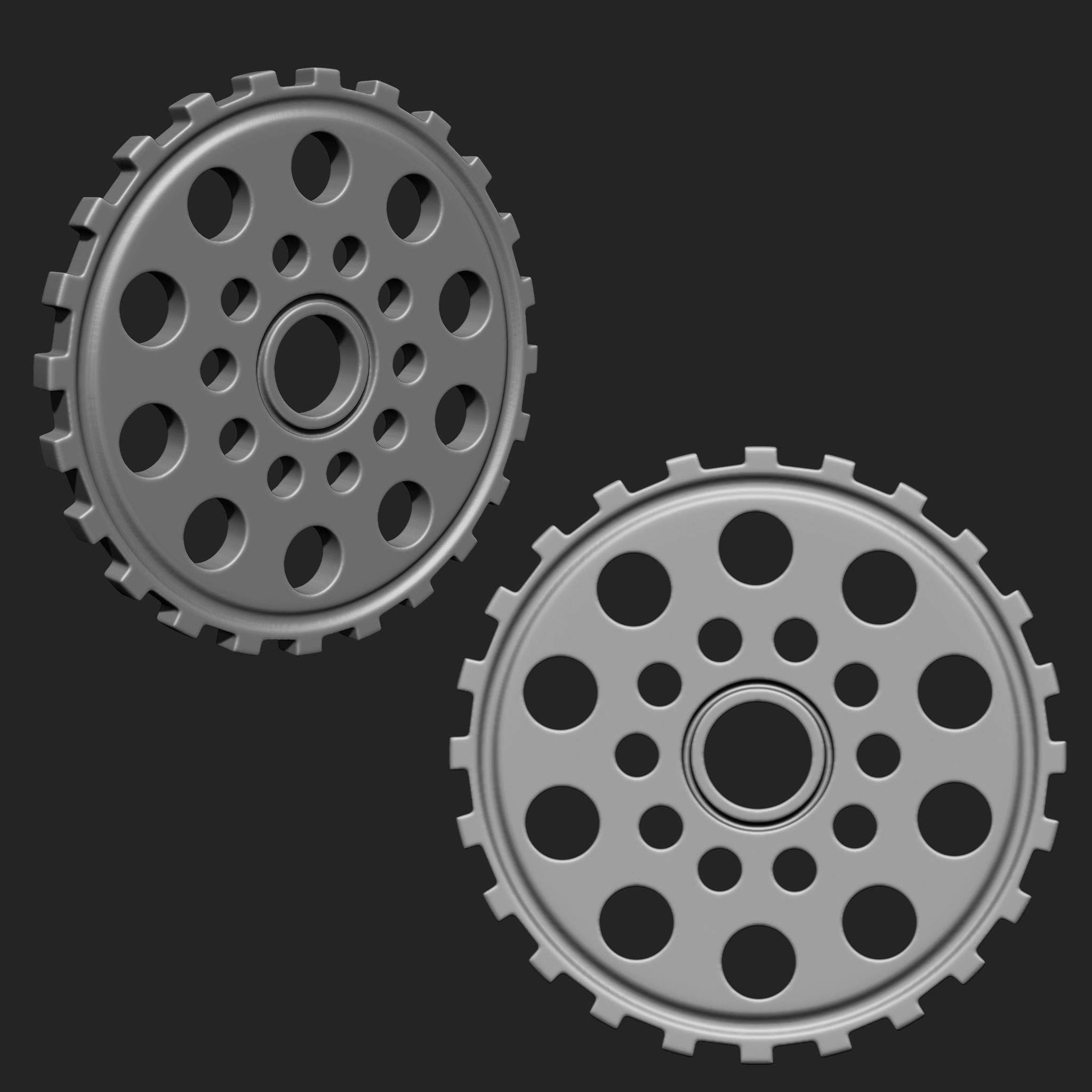 Steampunk Gears IMM Brush Pack 21 in One 3D model_16