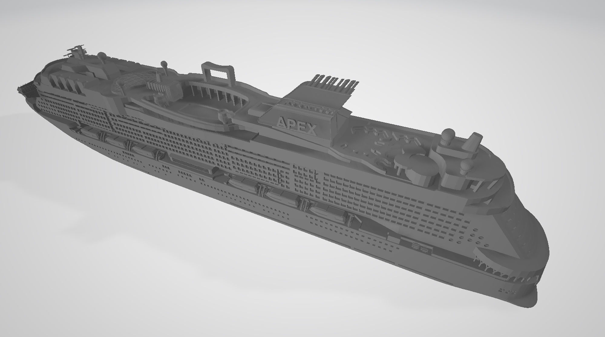 Celebrity Apex cruise ship 3D print model 3D print model_5