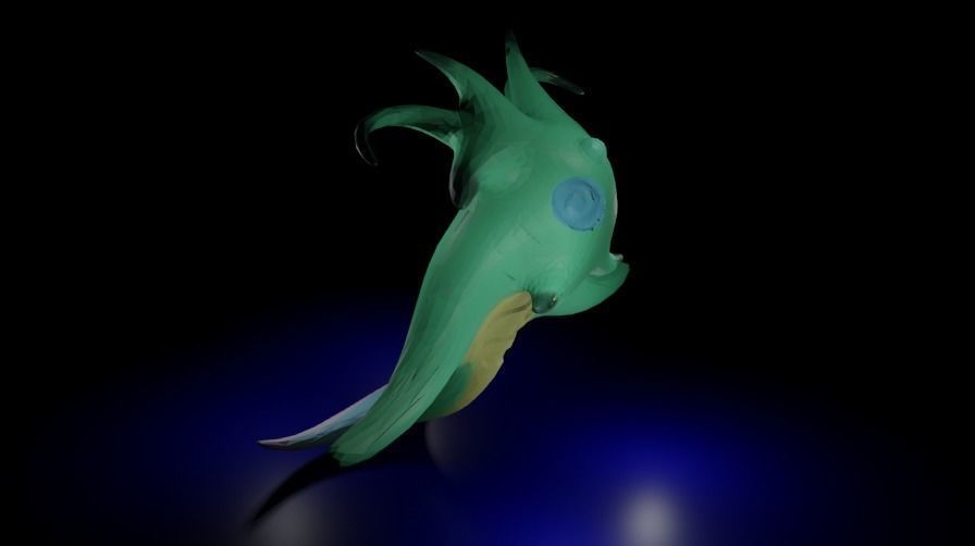 Sea Hipno Lp Low-poly 3D model_1
