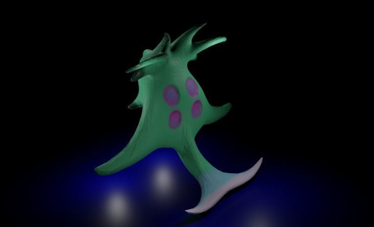 Sea Hipno Lp Low-poly 3D model_2