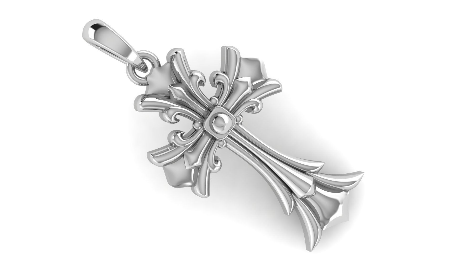 CROSS PENDANT CR187 3D print model_1