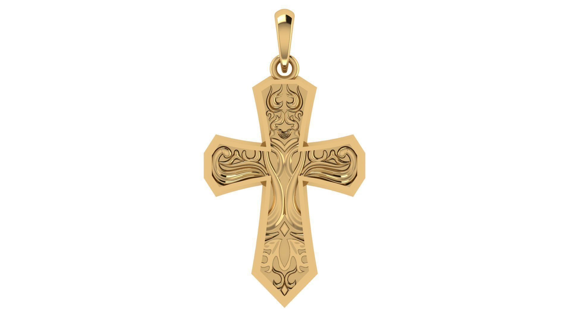 CROSS PENDANT CR189 3D print model_5