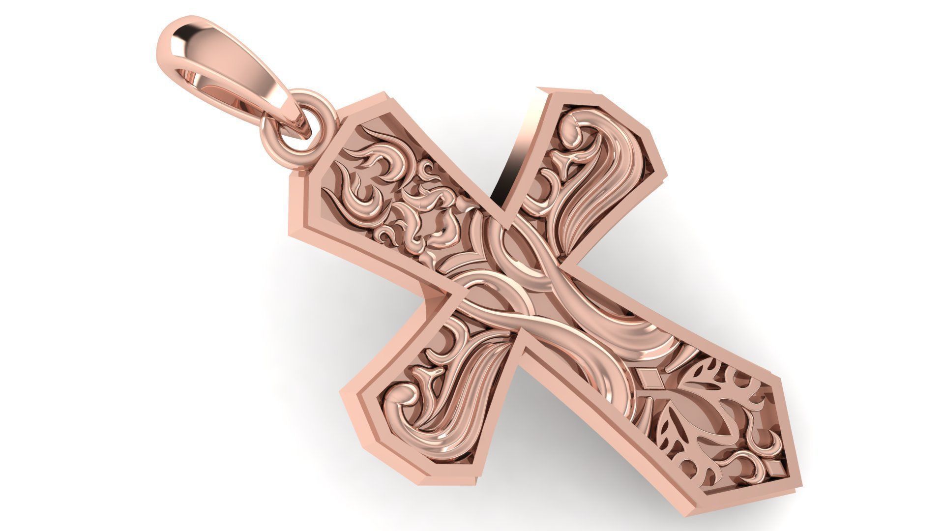 CROSS PENDANT CR189 3D print model_2