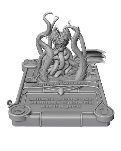 Nzoth 3D card model 3D print model
