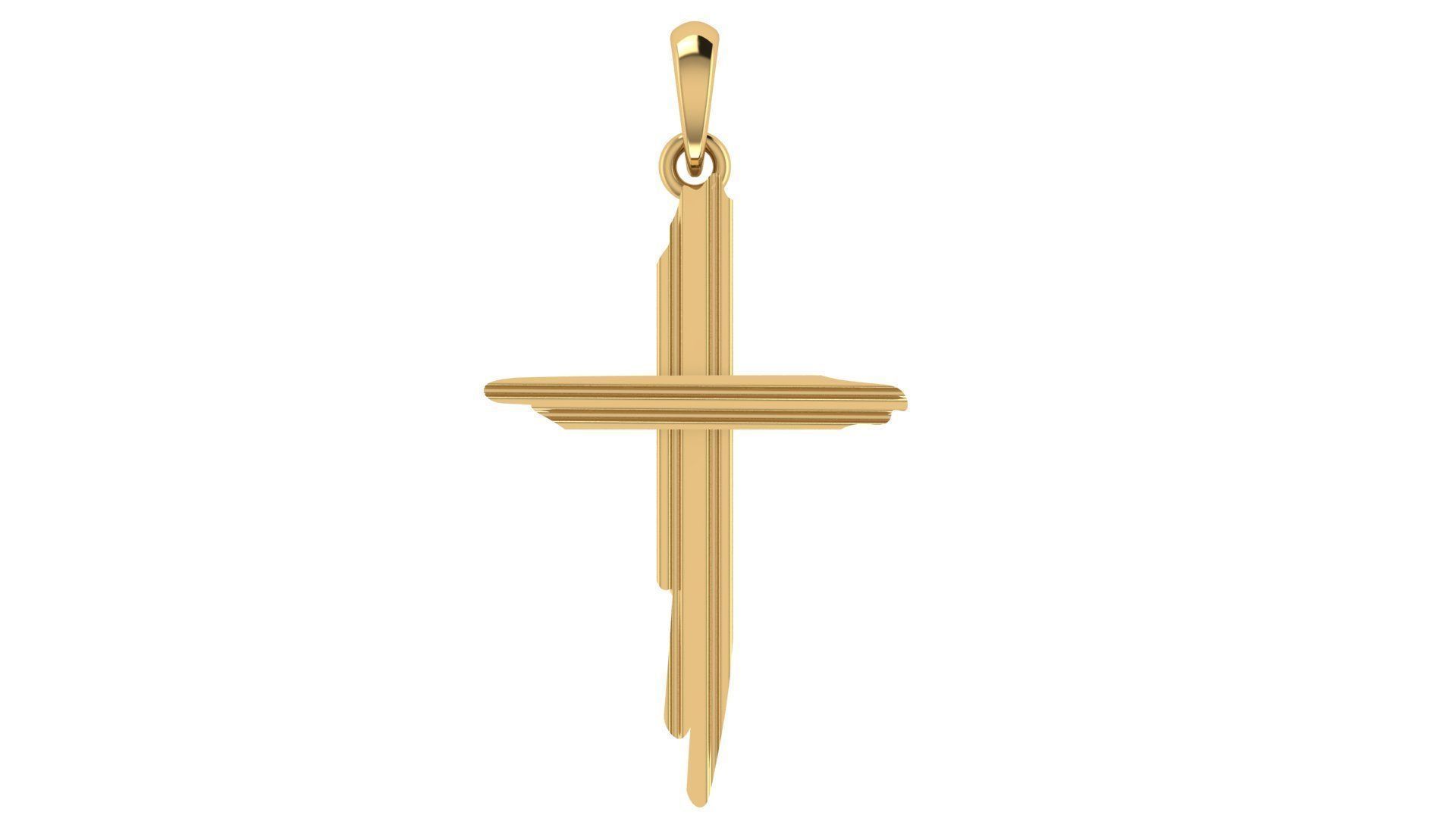 CROSS PENDANT CR190 3D print model_1
