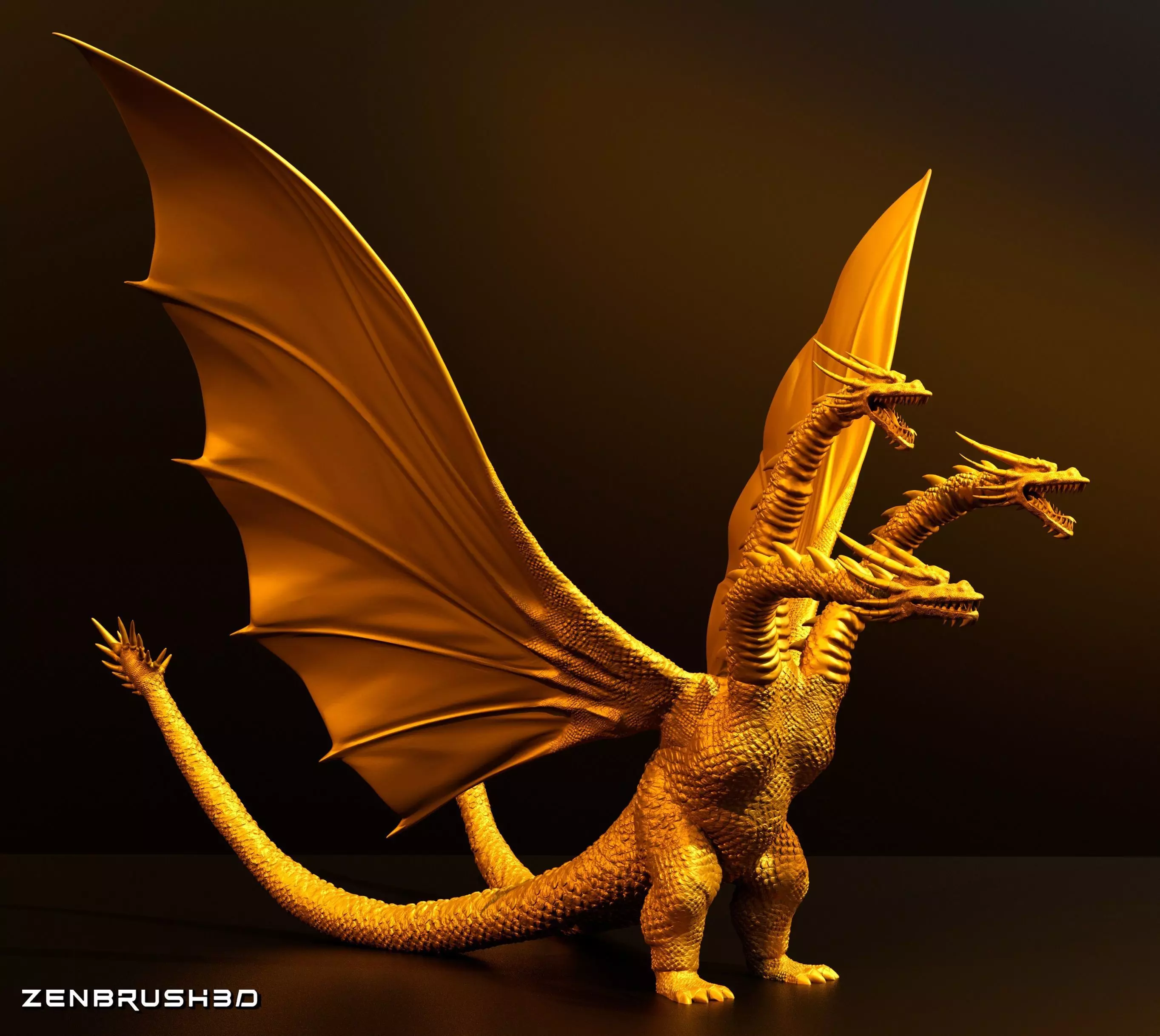 KING GHIDORAH 1991 - GODZILLA 3D print model_0