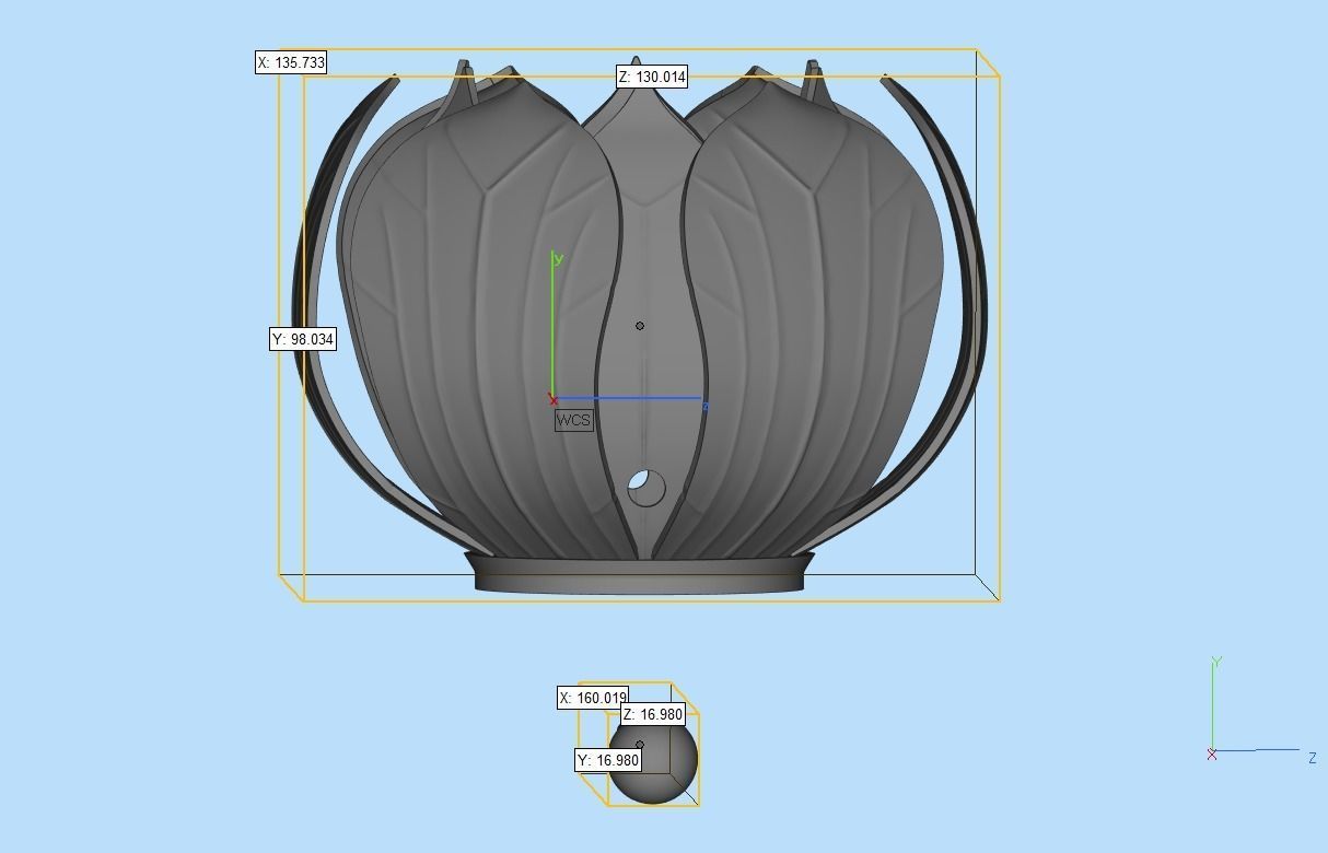 Chinese Ancient hairpin 3D print model_5