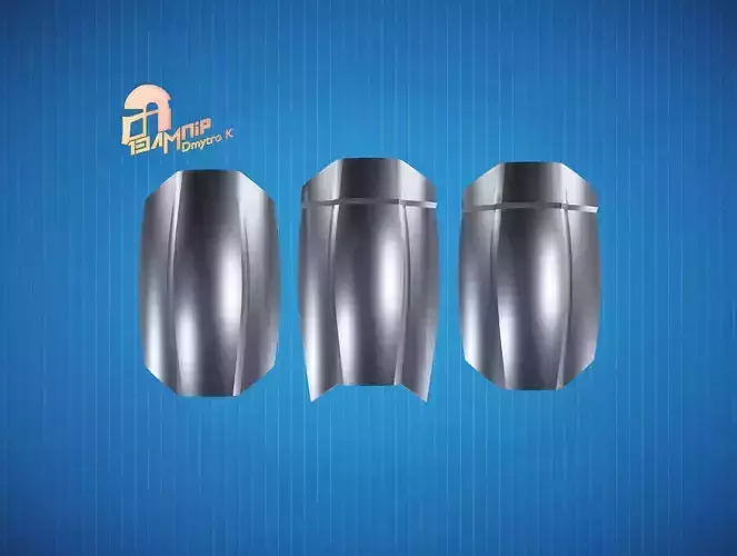 Custom Mandalorian Thigh Armor 1 3D print model