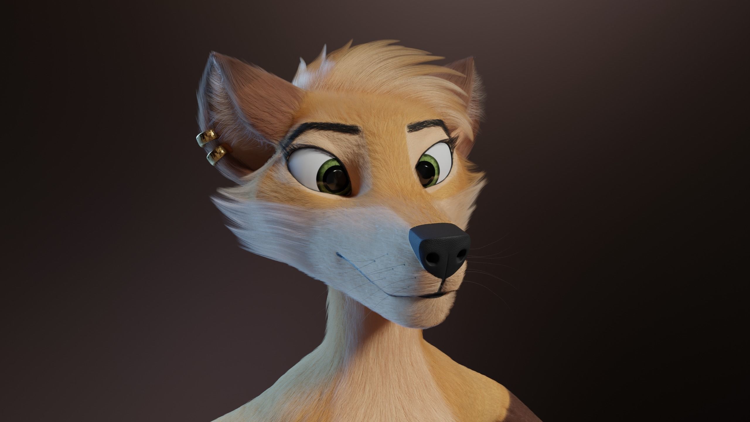 Catalina Anthro Fox 3D model_2