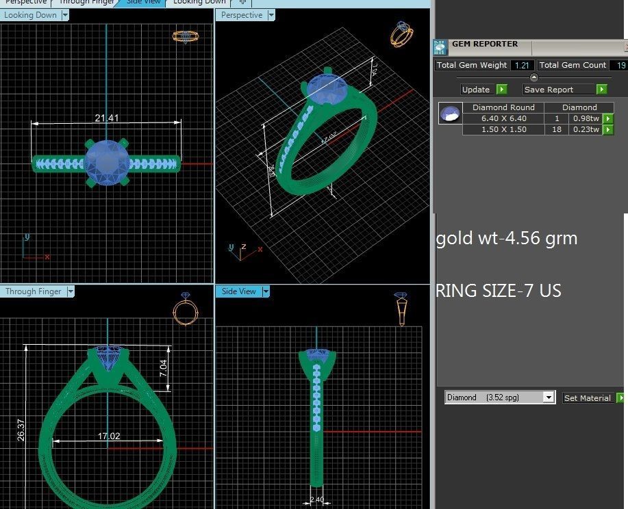 Ring jewelry Ring Cad 3dm and STL Files Available 3D print model_1