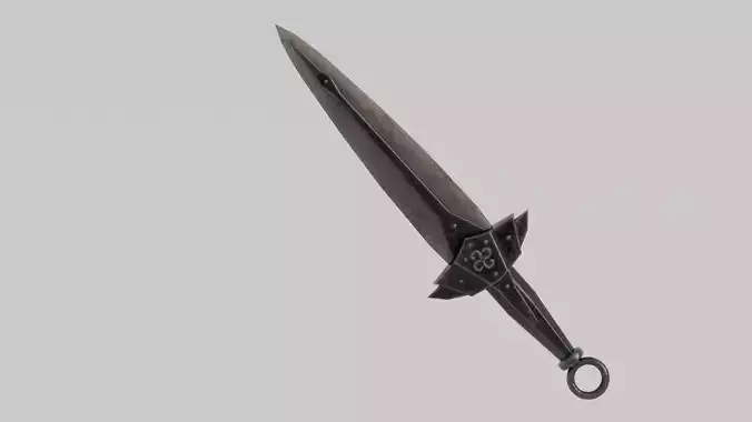 Dragon Bone blade Free low-poly 3D model
