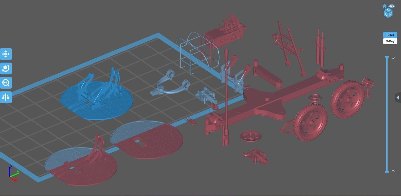 Soviet 37 mm AA gun M1939 3D Printable with Gun Carriage 3D print model_8