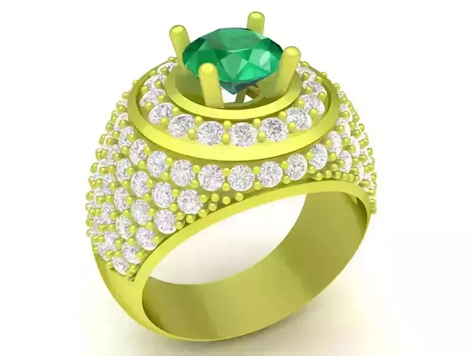 asian diamond men ring 4006