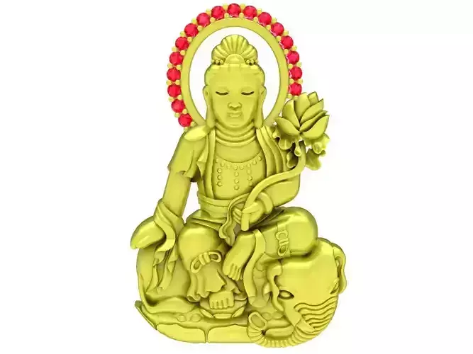 buddha guan yin pendant 4007