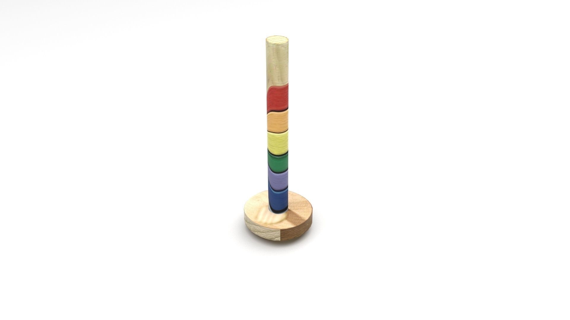 Rainbow Arc Puzzle Toy 3D model_1