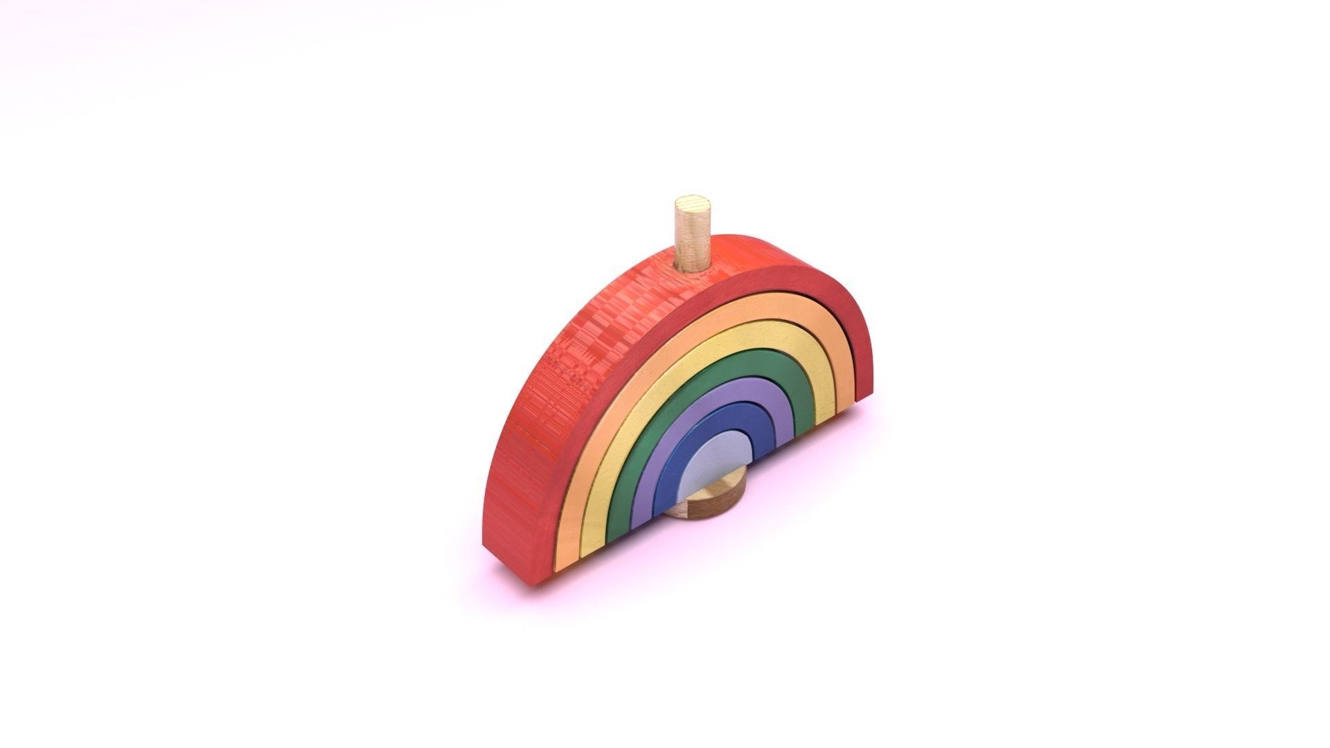 Rainbow Arc Puzzle Toy 3D model_13