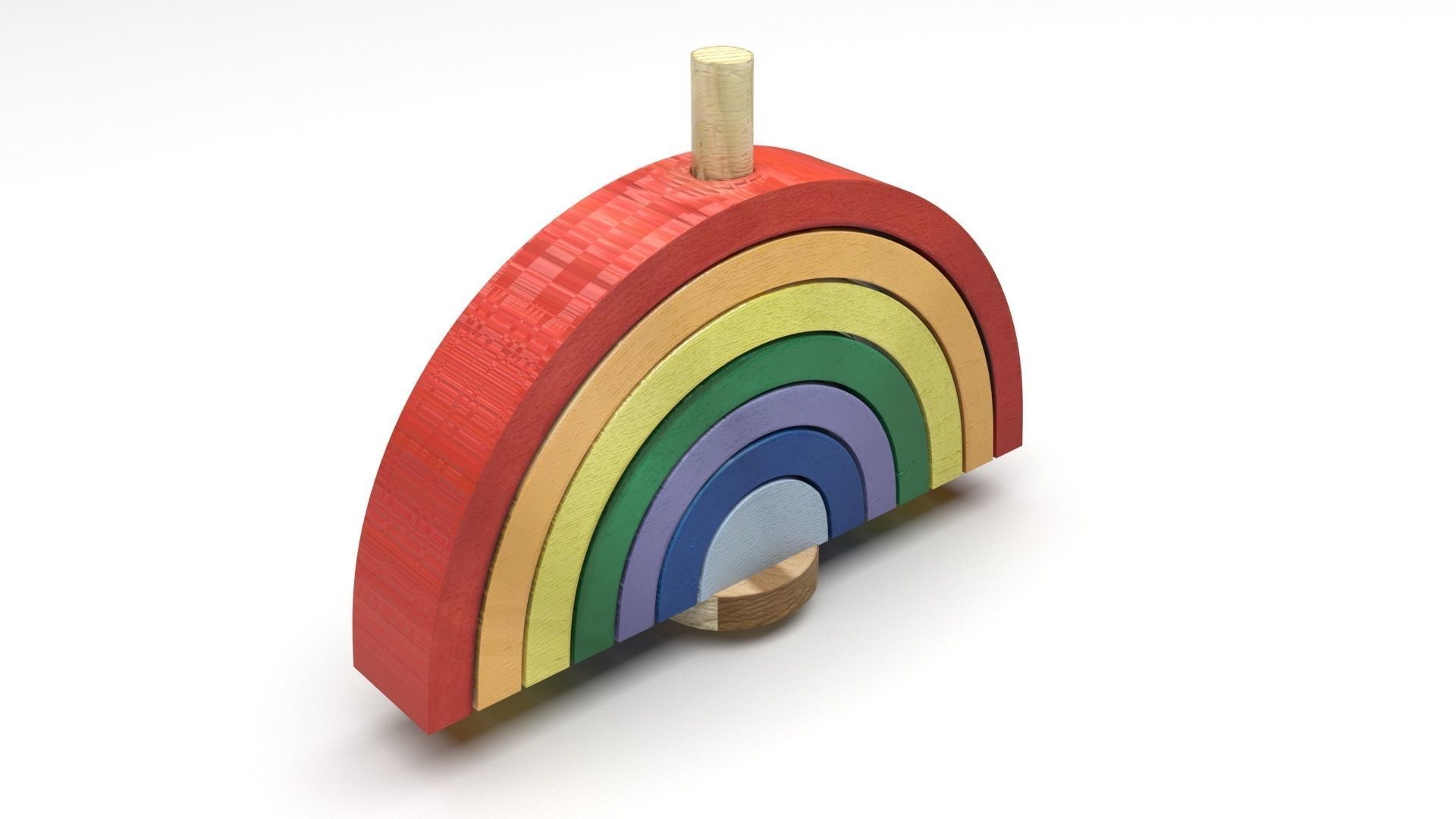 Rainbow Arc Puzzle Toy 3D model_5