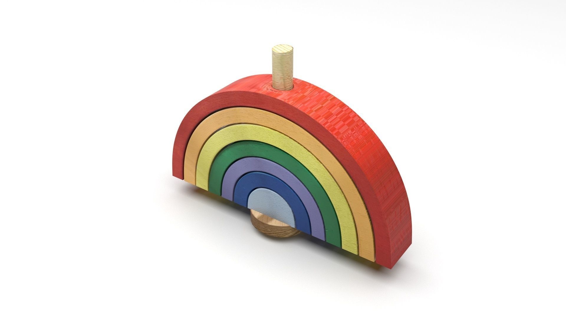 Rainbow Arc Puzzle Toy 3D model_2