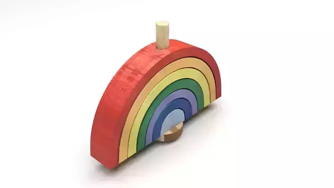 Rainbow Arc Puzzle Toy 3D model