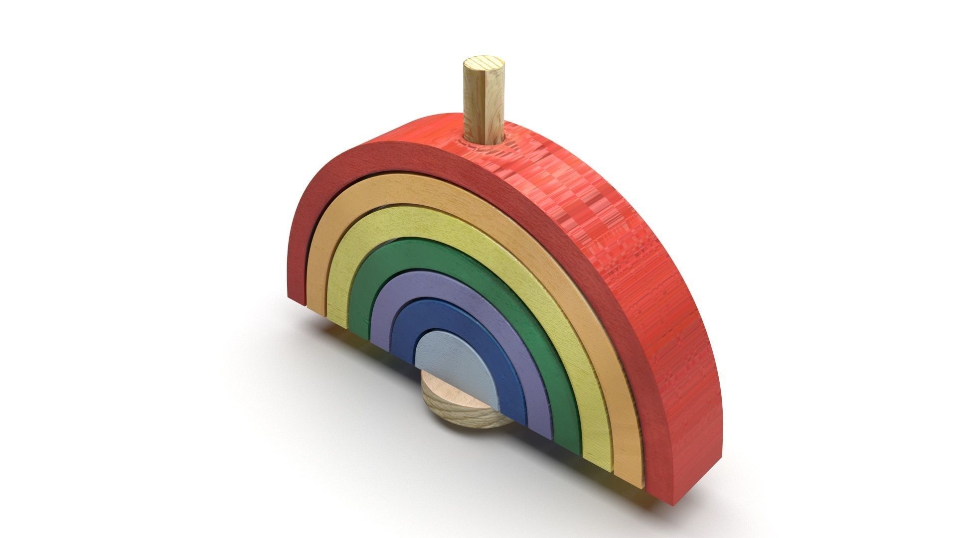 Rainbow Arc Puzzle Toy 3D model_4