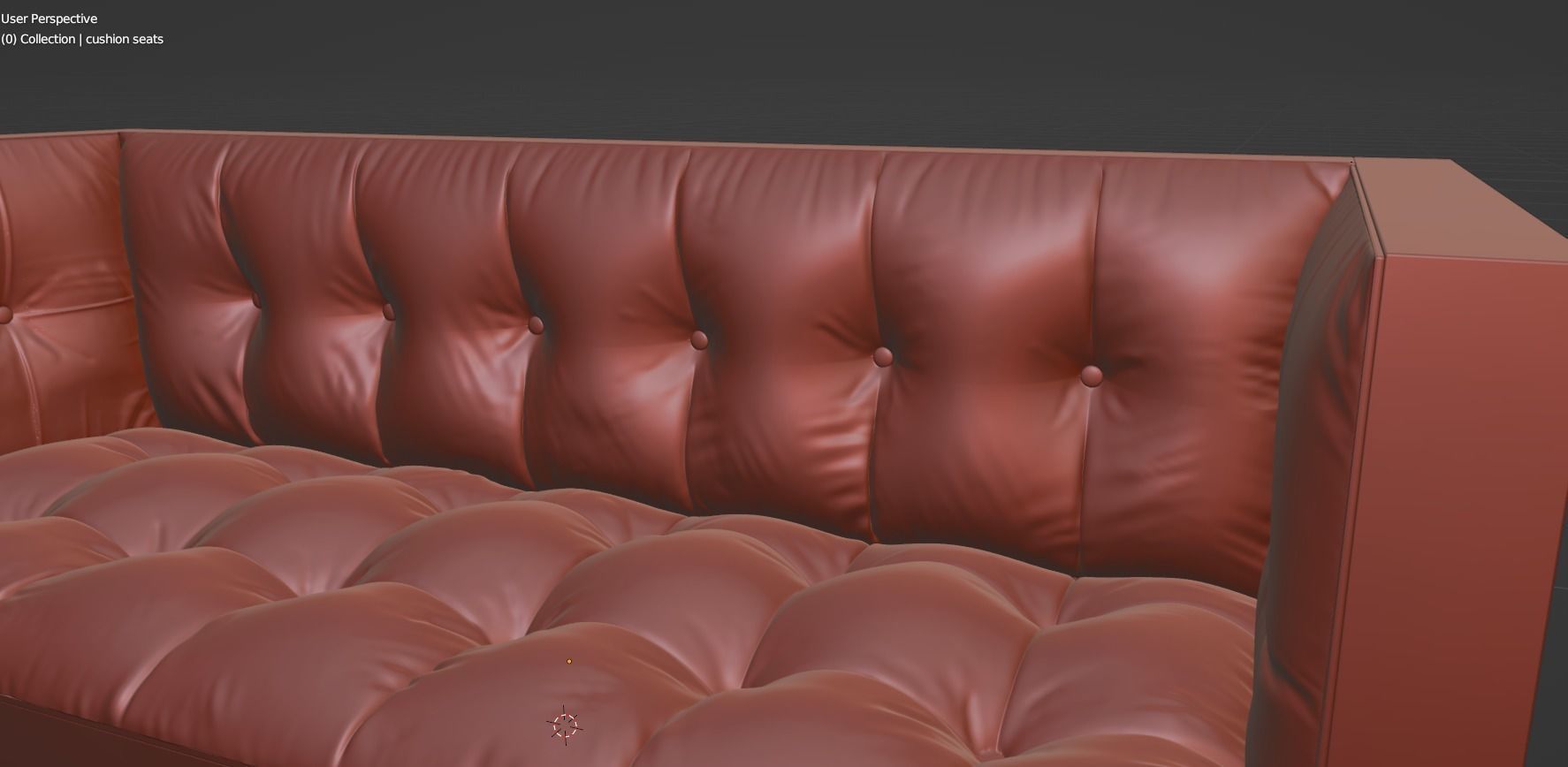 Fluffy Couch 3D model_3