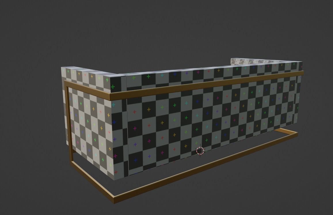 Fluffy Couch 3D model_11