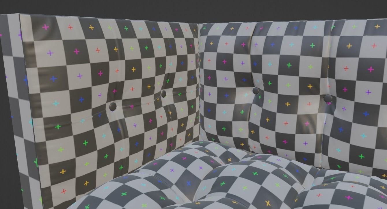 Fluffy Couch 3D model_10