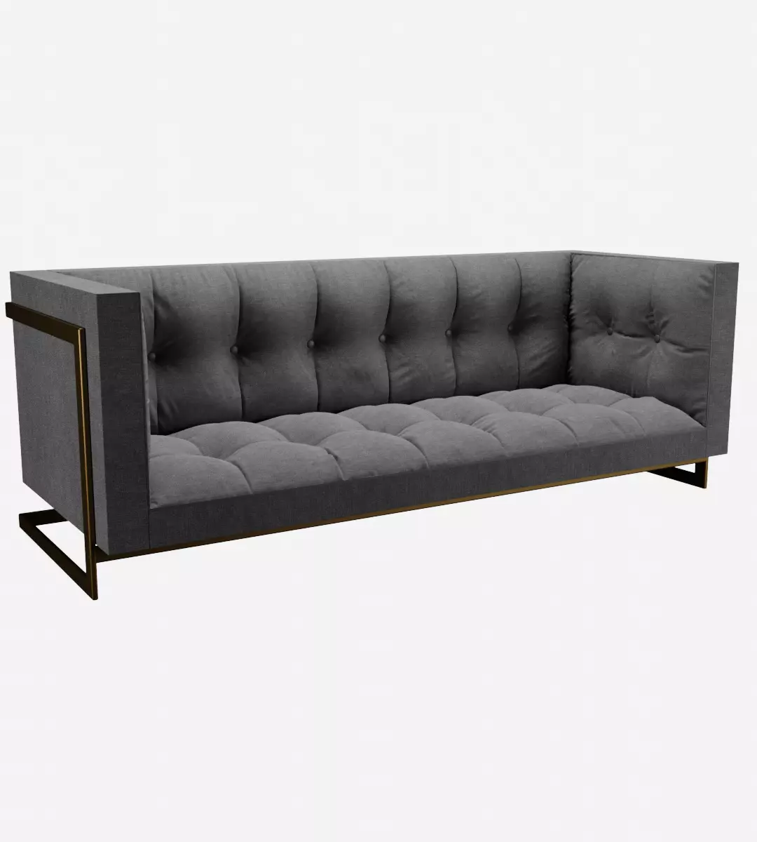 Fluffy Couch 3D model_0